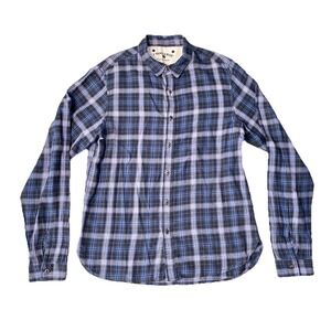 Converse x John Varvatos Shirt Medium Mens Plaid Long Sleeve Collared Button Up